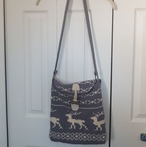 Old Navy nordic style sweater bag with toggle
